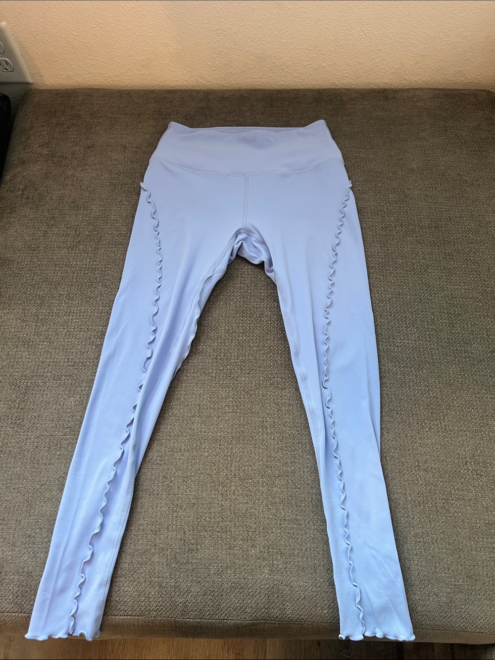 FP Movement by Free People Lilac Ruffle-Trim Active Leggings